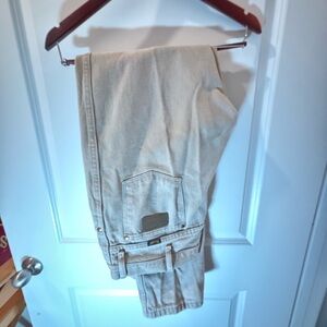 Wrangler Tan Cargo Pants Classic Cotton Blend